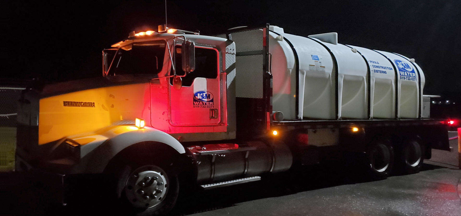 J&M Water Hauling Truck. Water deliveries in Brantford, Brant County and surrounding area.